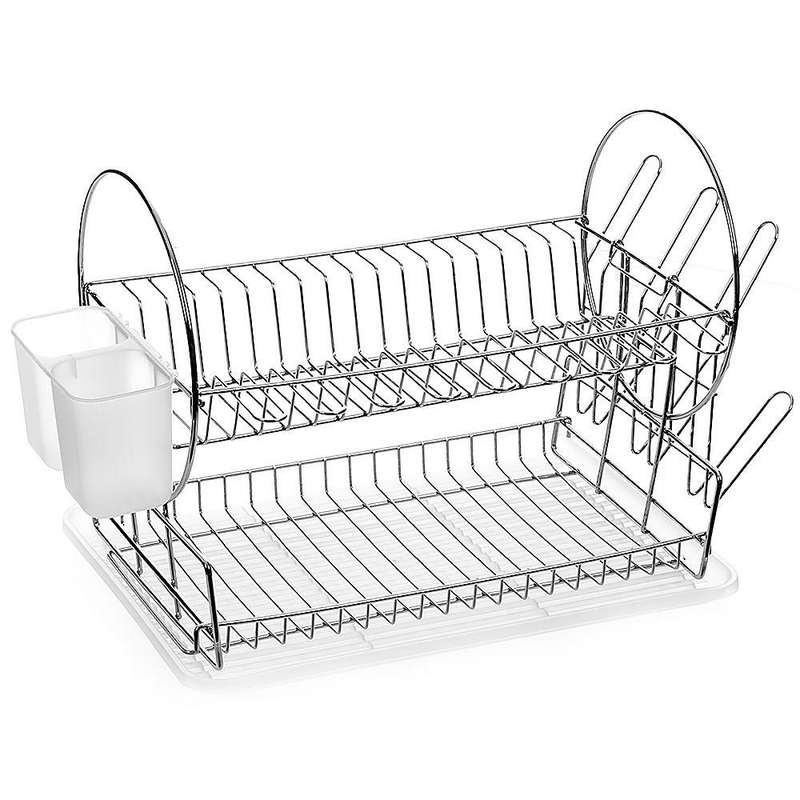 Chrome Plated Dish Drainer 2 Tier