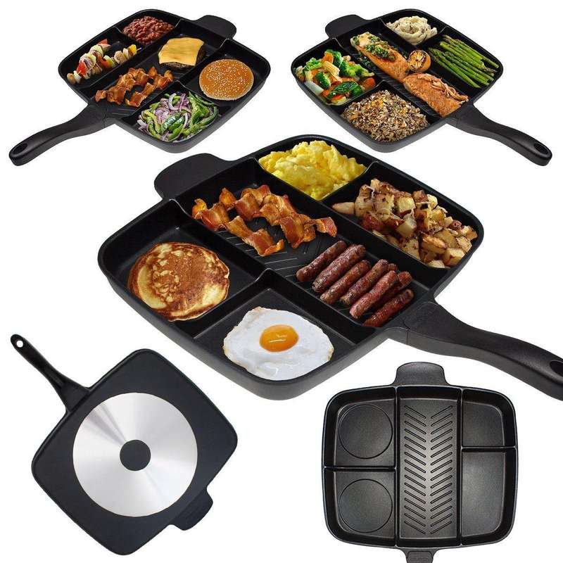 5 in 1 square Non Stick Frying Pan