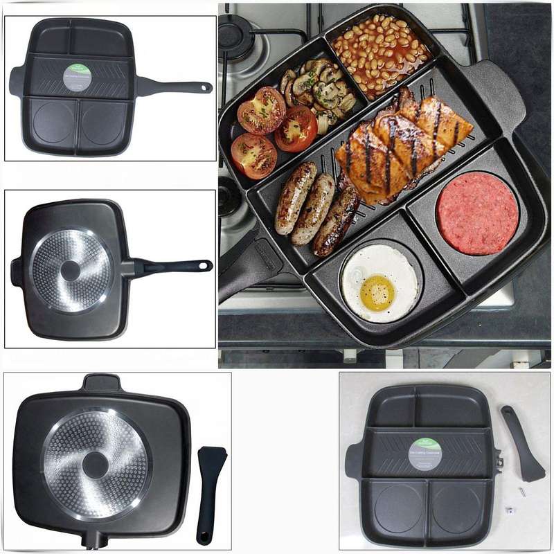 5 in 1 square Non Stick Frying Pan