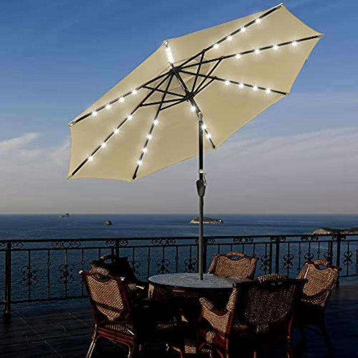 Outdoor Steel Parasol Umbrella  Heavy-Duty Pool & Patio Sunshade for Restaurants and Garden Tables