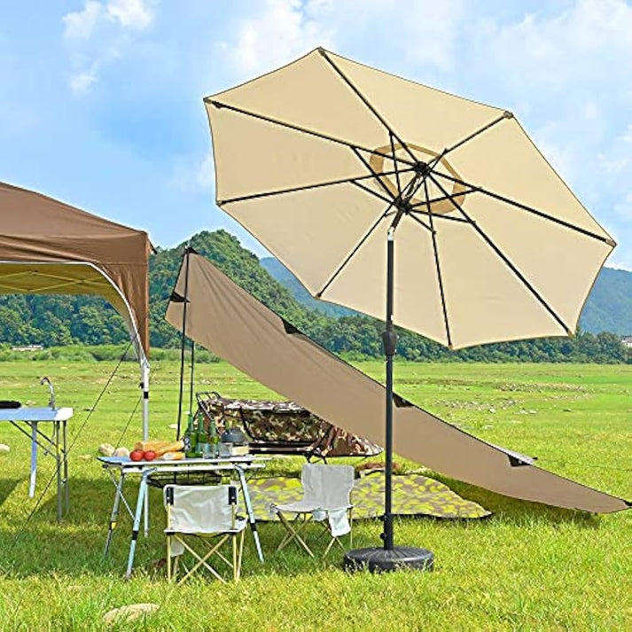 Outdoor Steel Parasol Umbrella  Heavy-Duty Pool & Patio Sunshade for Restaurants and Garden Tables