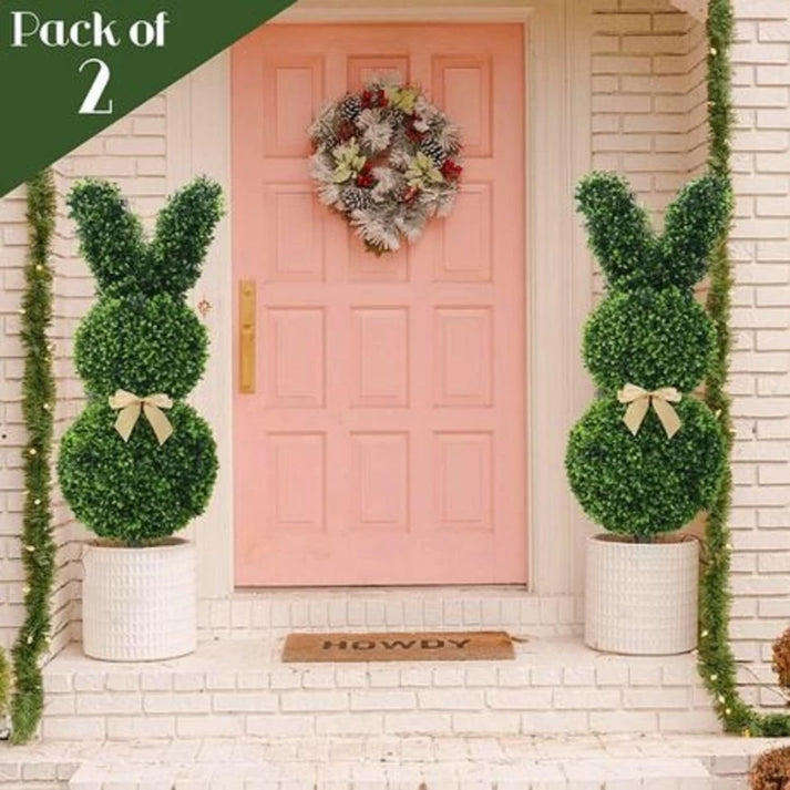 Topiary Artificial Plant with Pot  (72 cm, Green)