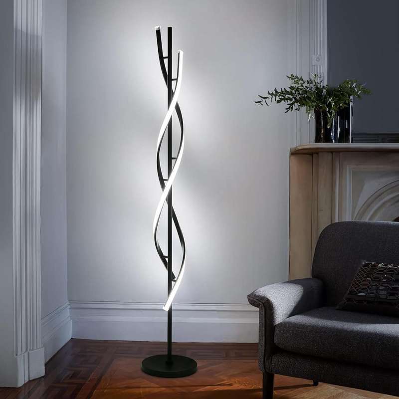 Modern Spiral Floor LED Lamp for Living room