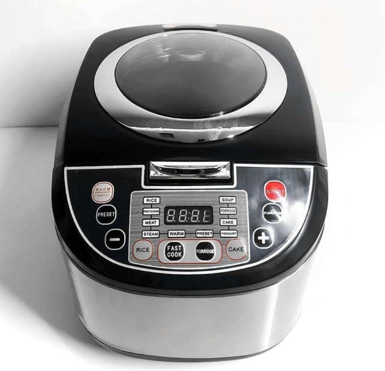 5L Digital Multifunction Electric Rice Cooker  Pre-set Programs for Rice, Soup, Stew, Cake, Yogurt