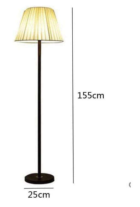 Dimmable LED Floor Lamp with Remote Control  3 Colour Temperatures, Fabric Lampshade & Stable Iron