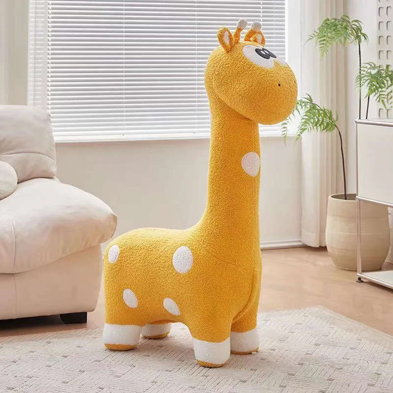 Cartoon Giraffe Stool, Small Stool for Living Room