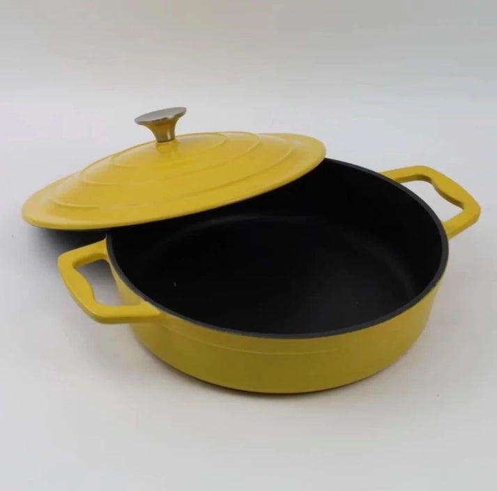 F37-3-8 Cast iron Pan with Lid