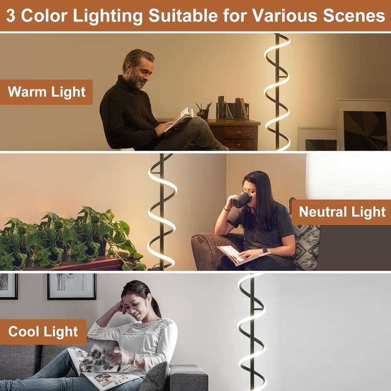Floor Lamp for Living Room with Remote