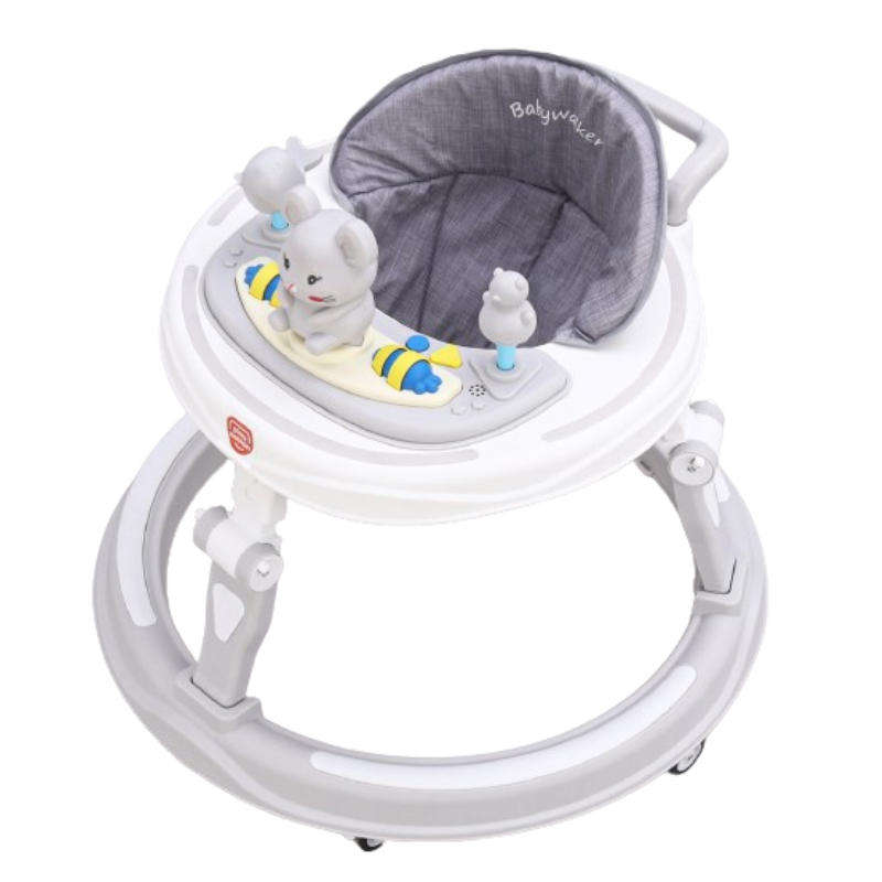Foldable O-Shaped Baby Walker With Music