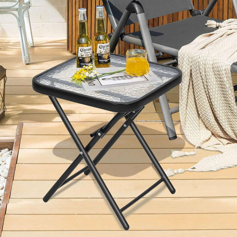 Folding Side Table for Patio
