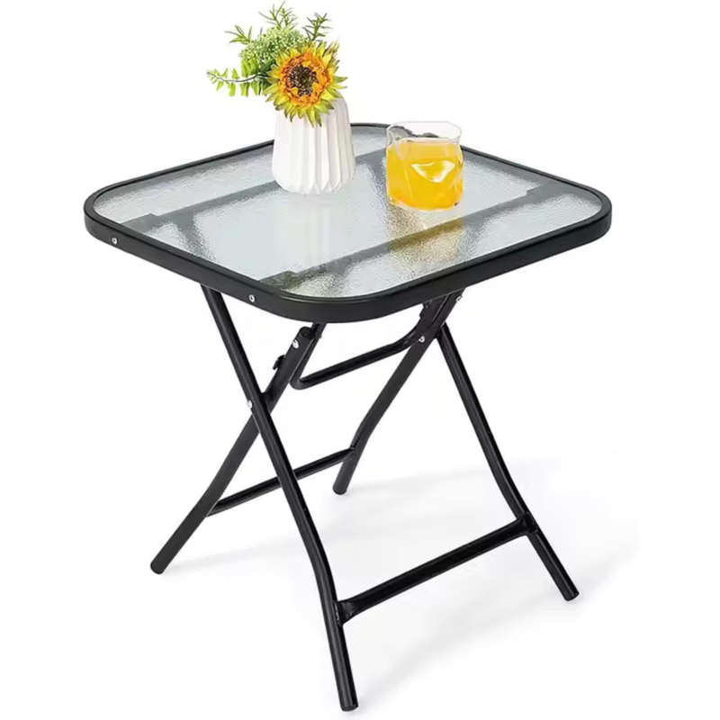 Tempered Glass Folding Table