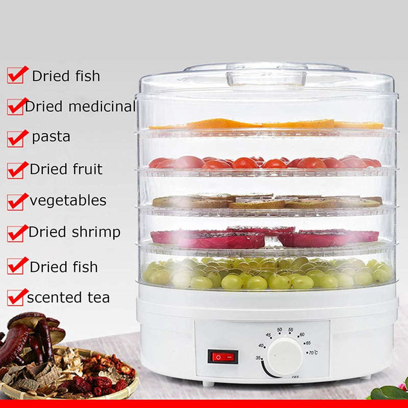 5 Stackable Trays Automatic Food Preserving Dehydrator Machine