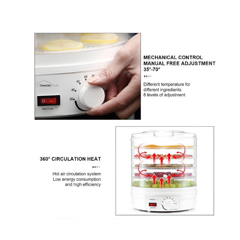 BPA-Free Easy-to-Clean Food Dehydrator