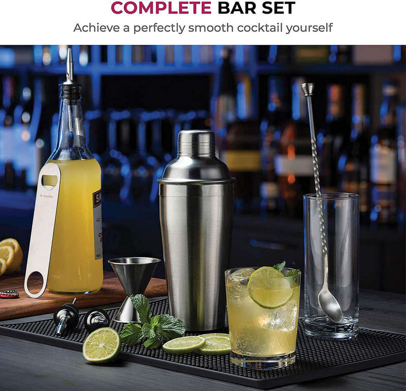 Silver Cocktail Shaker Tool Set 750