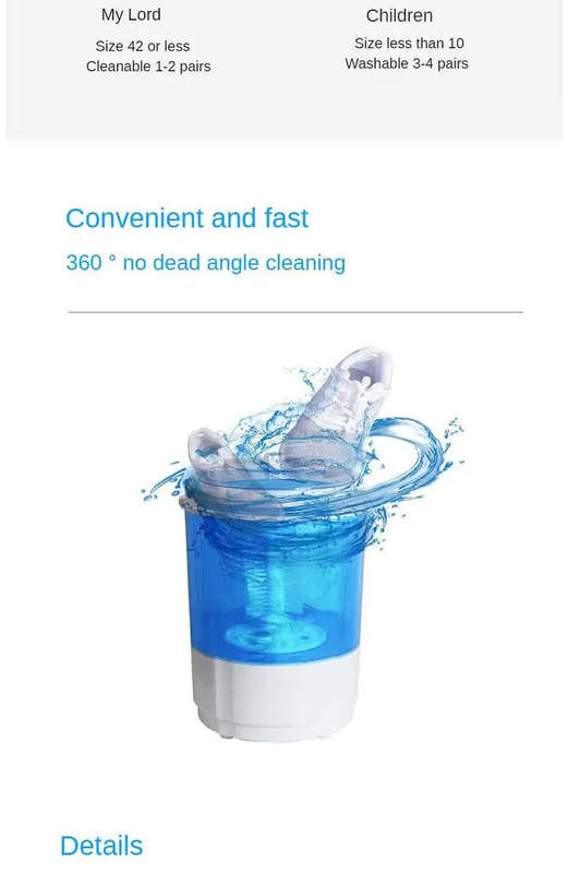 Multifunctional Household Portable Mini Shoes Washing Machine