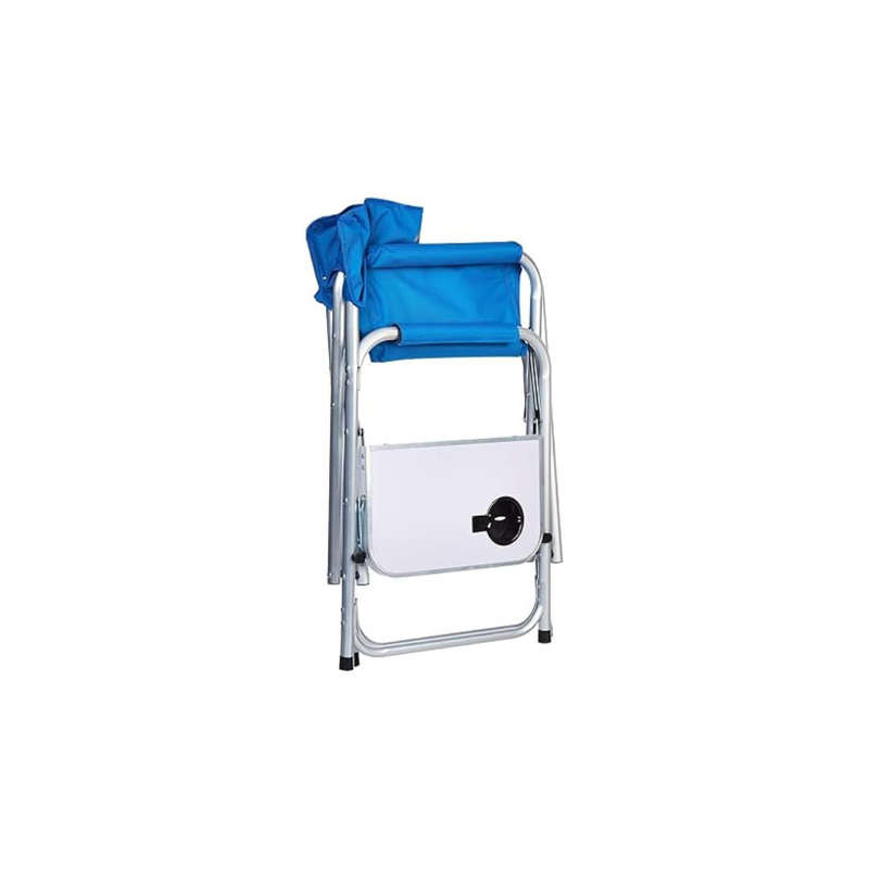 Portable Folding Director Chair with Side Table