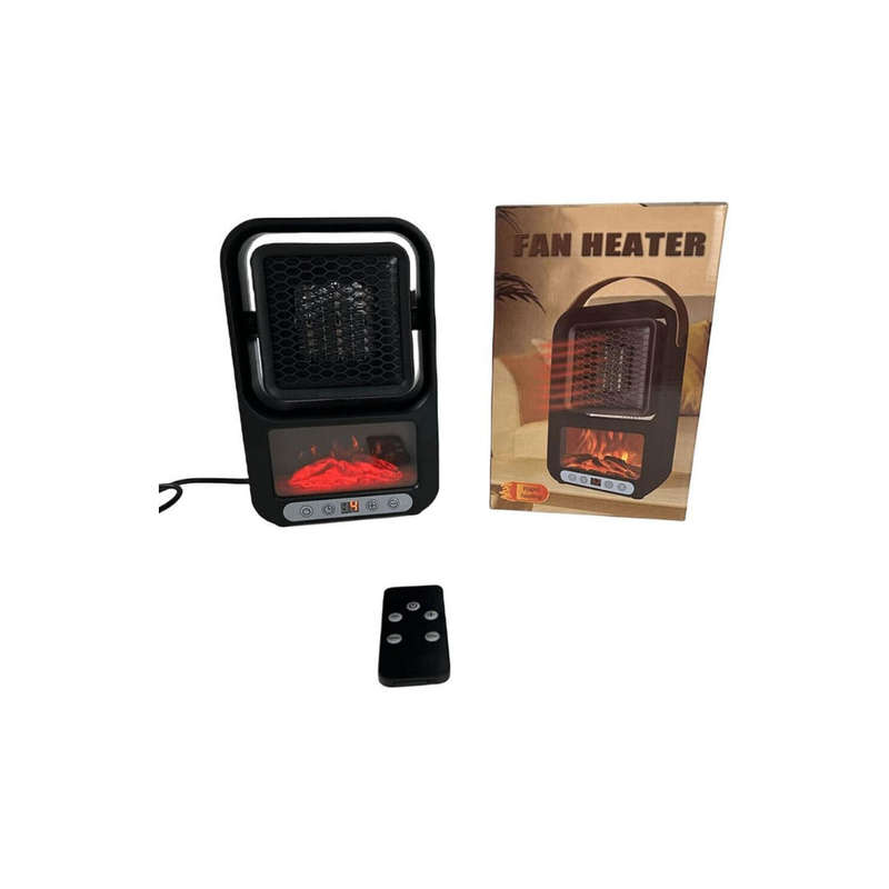 Electric Desktop Fan Heater Remote Control | 2-Speed Function
