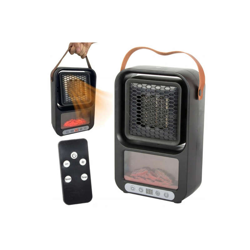 Electric Desktop Fan Heater Remote Control | 2-Speed Function