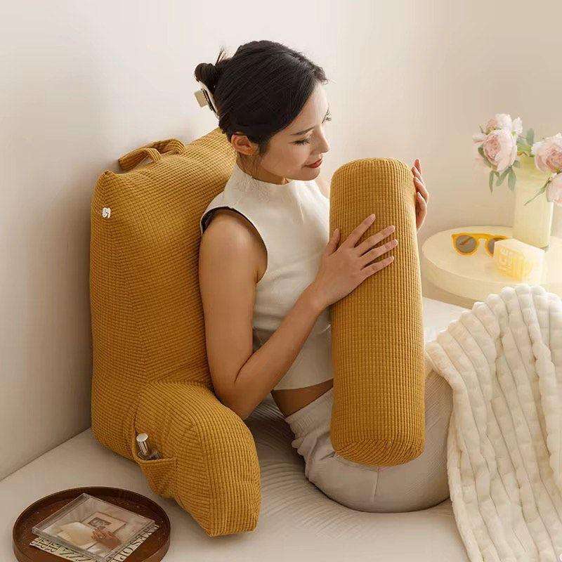 Comfortable Supportive Backrest Pillow L50-Yellow