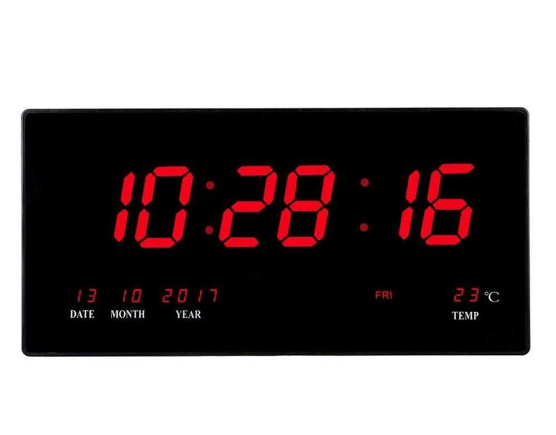 LED digital calendar temperature creative clock
