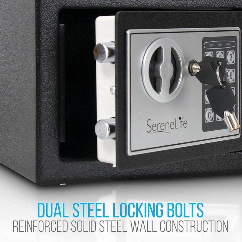 Electronic Digital Safe Box (Black) - Small