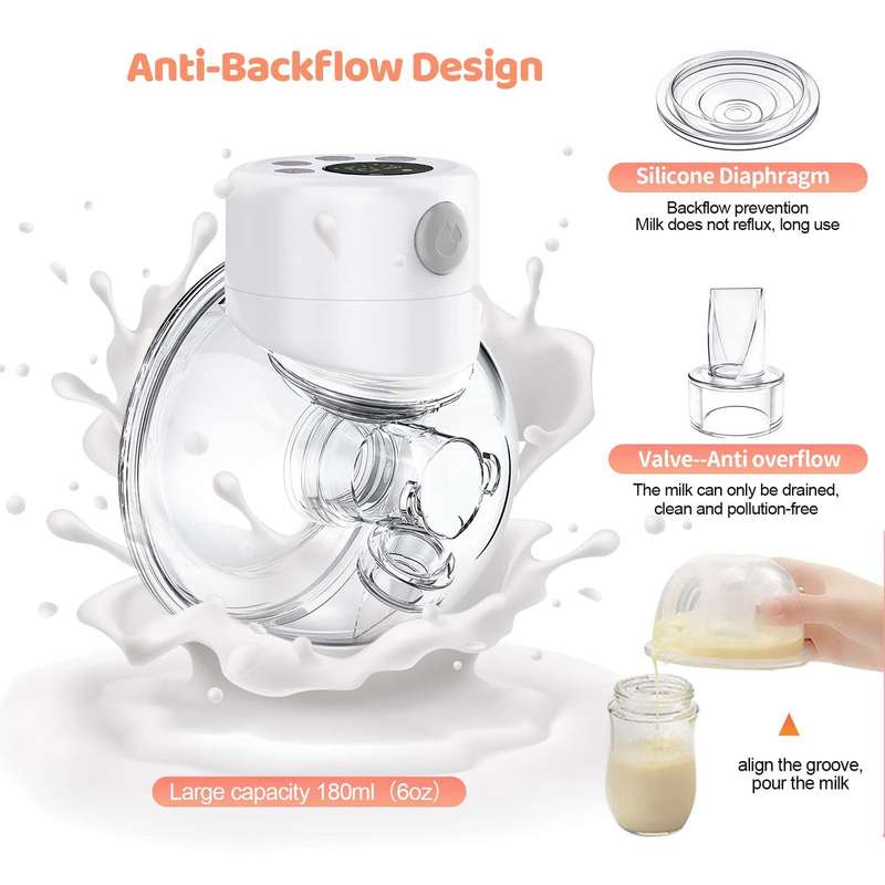Hands Free Electric Wearable Breast Pump With LCD Display