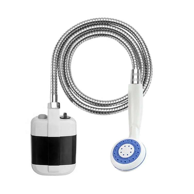 USB Rechargeable Shower Portable Camping Shower Head Bathing 3.7V Pump