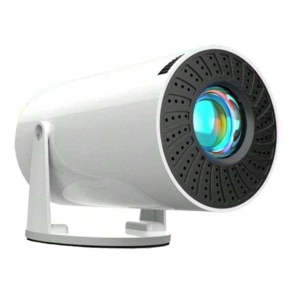 Mini Portable Ultra HD Projector With Dual WiFi And 4K Support - White (open box)