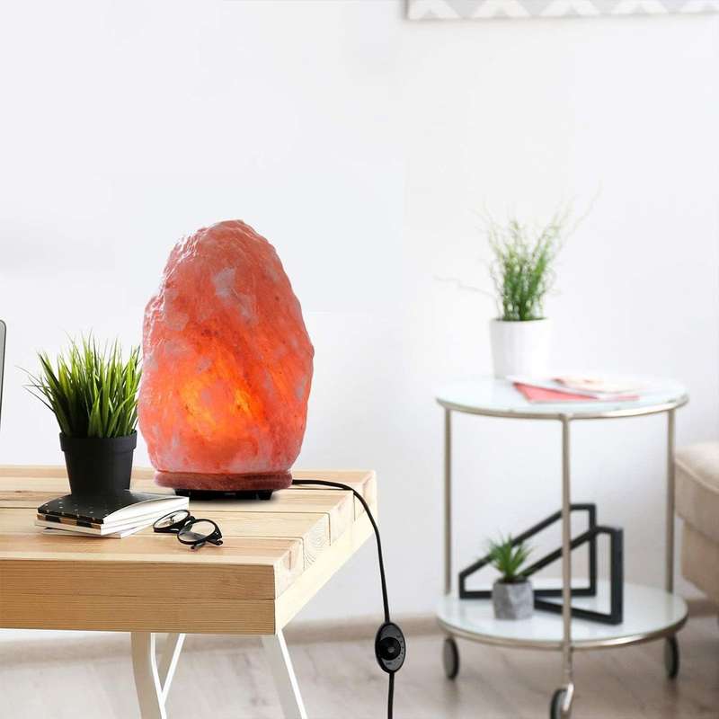 Natural Himalayan Crystal Salt Lamp Night Light Home Decor