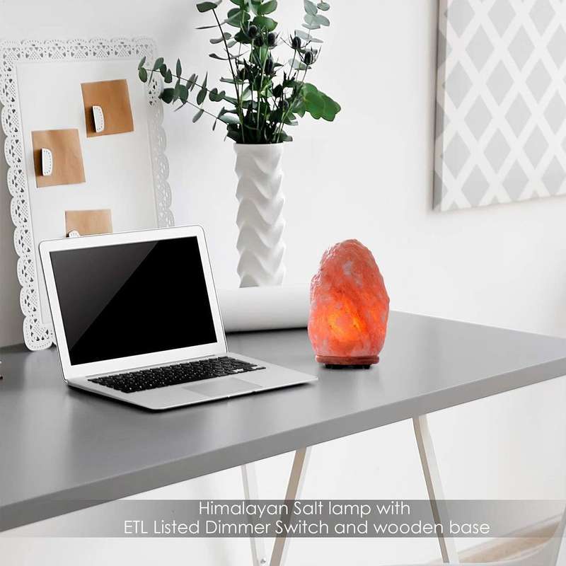 Natural Himalayan Crystal Salt Lamp Night Light Home Decor