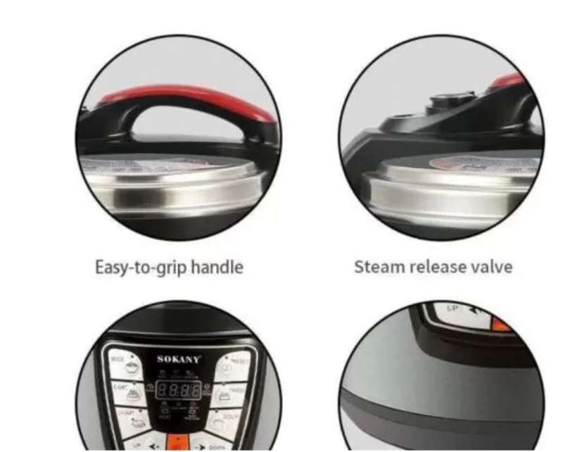 Sokany - Electric 6L Multi Functional Pressure Cooker