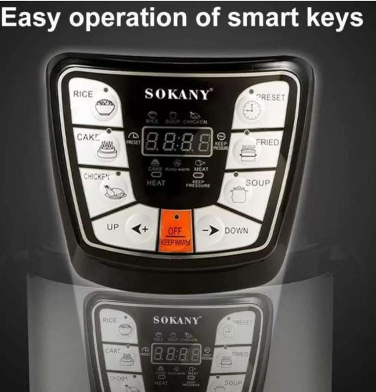 Sokany - Electric 6L Multi Functional Pressure Cooker