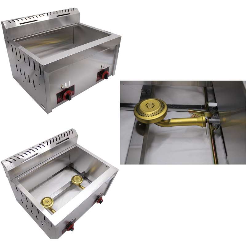 6L + 6L Golden Burner Double Tank Commercial Grade Gas Deep Fryer