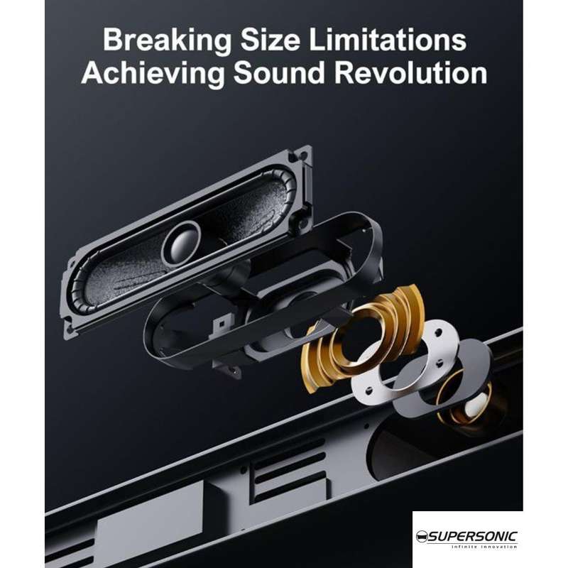 Supersonic 2.1 Bluetooth and Soundbar with Wired Subwoofer