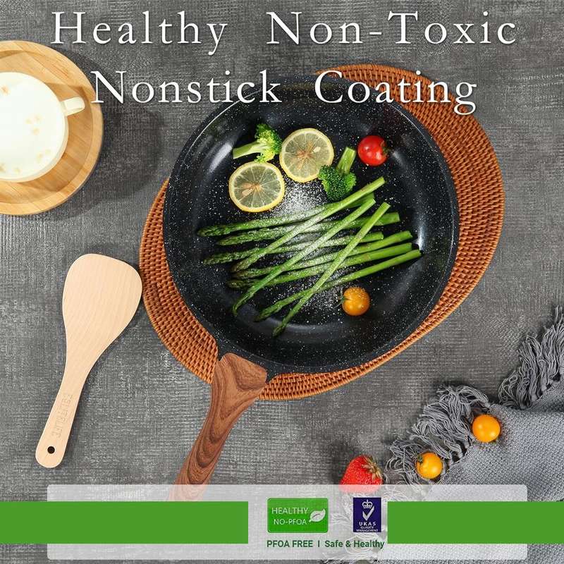 Nonstick Marble Die-Casting Cookware Set - 11 Piece Set