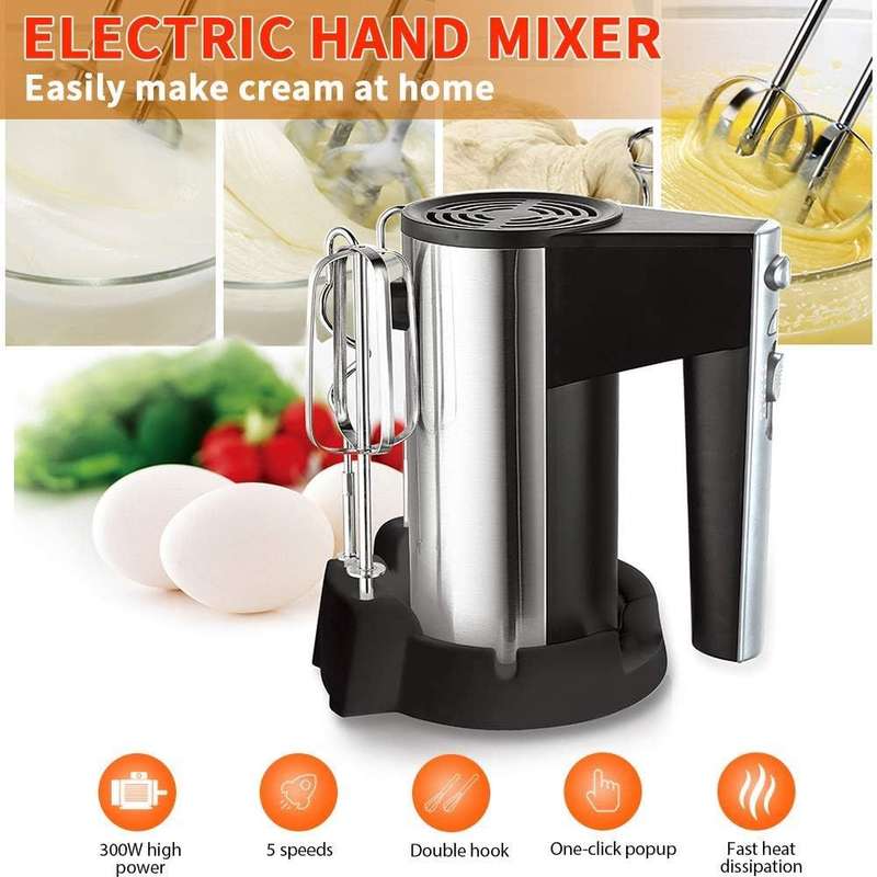 Luma Bella Black Hand Mixer