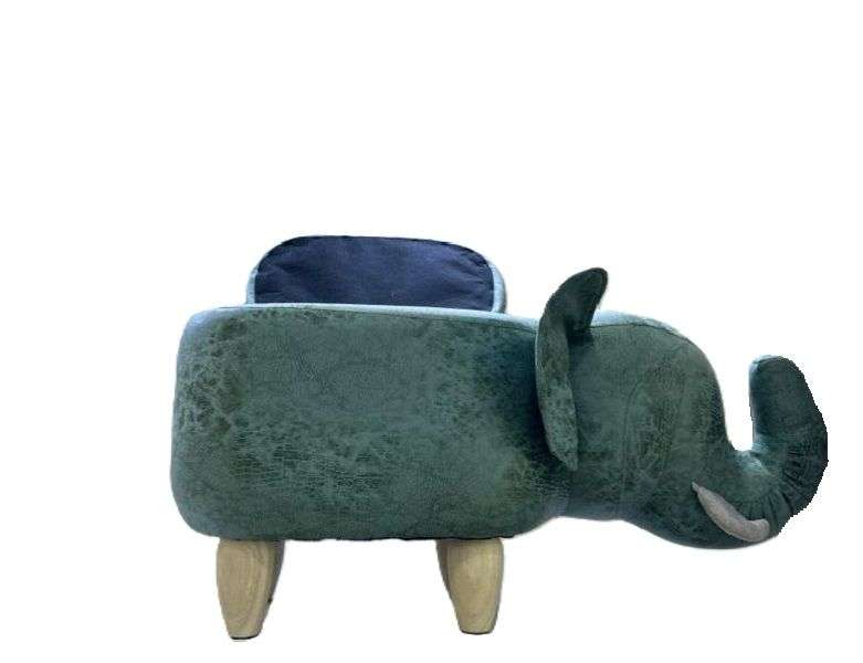 Elephant Bench Animal Footstool, Cute Animal Shaped Pouffe