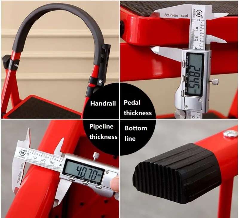 Portable 4 Step Folding Step Steel Ladder