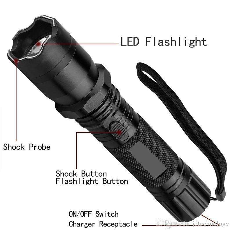 Police 1101 Type Flashlight & Rechargeable Stun Gun