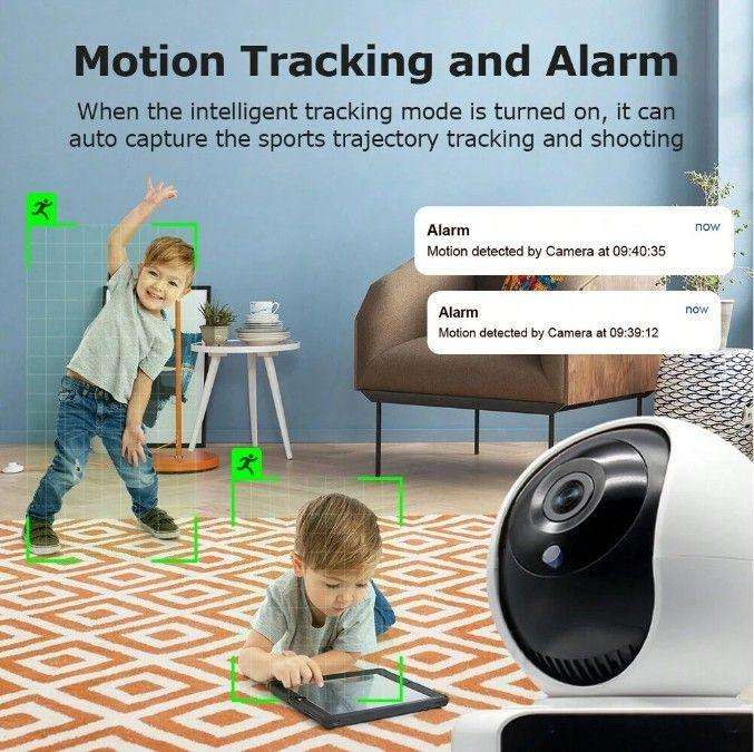 Video Calling Smart Camera With Motion Tracking & Alarm - White