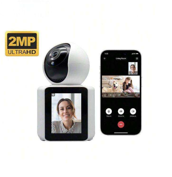 Video Calling Smart Camera With Motion Tracking & Alarm - White
