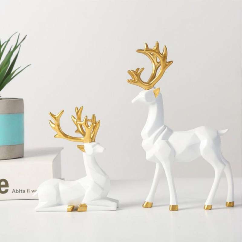Home Decor Nordic Geometric Reindeer