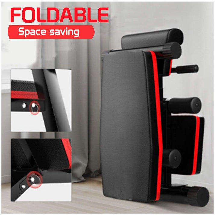Abdominal Adjustable Utility Exercise Bench with Resistance Band E4-11-1