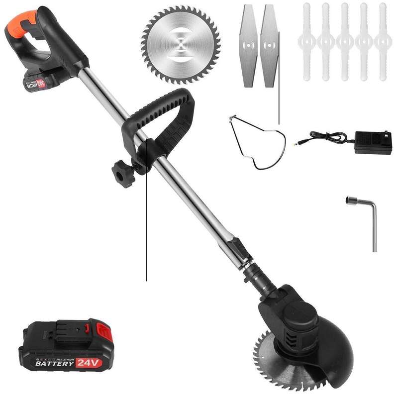 Electric Cordless String Trimmer Weed Eater Garden Grass Cutting Machine