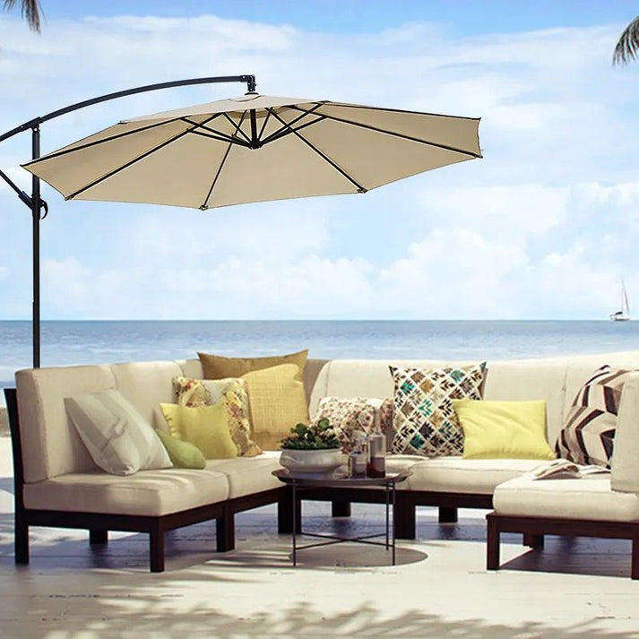 Cantilever Outdoor Umbrella - 118.1" Diameter, UV-Proof Polyester Canopy