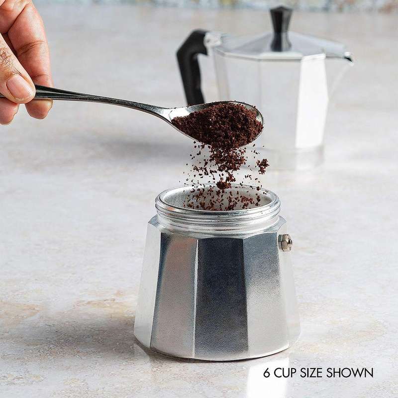 6 Cup 300ml Moka Pot Coffee Percolator Espresso Maker Classic Beginner Gift