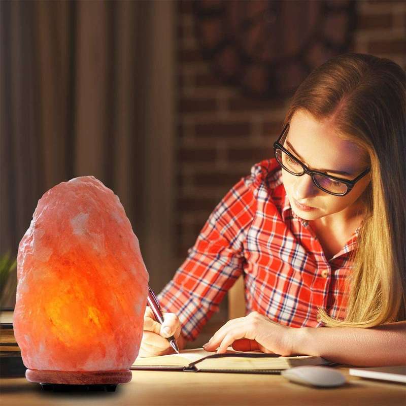 Natural Himalayan Crystal Salt Lamp Night Light Home Decor