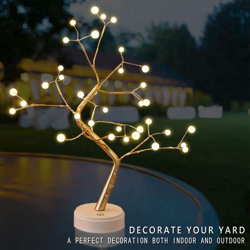 50CM Decorative Wired Tree Table LED Lamp