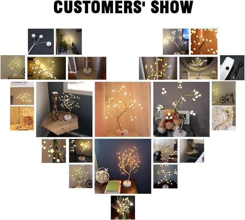 50CM Decorative Wired Tree Table LED Lamp
