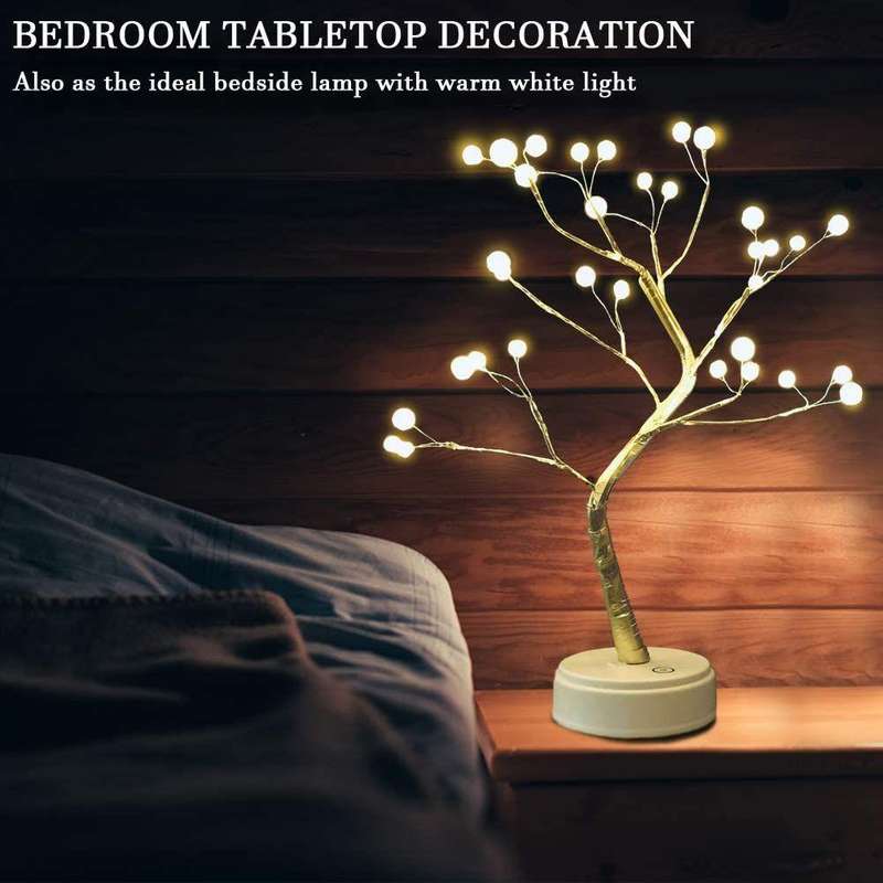 50CM Decorative Wired Tree Table LED Lamp